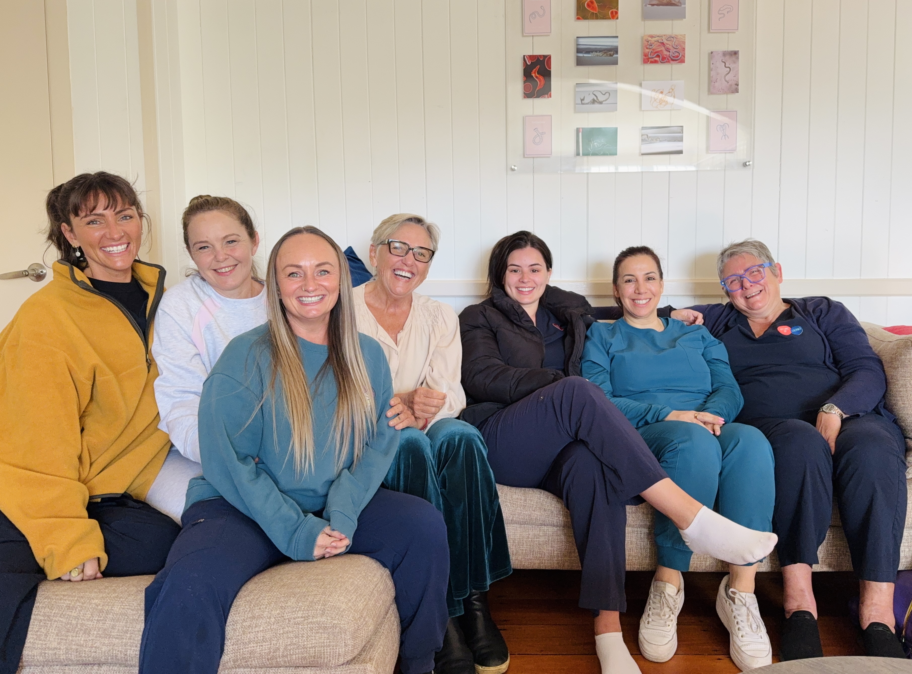 Happy team of Bottoms Up Colonics practitioners and trainees